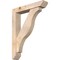 Ekena Millwork Funston Slat Smooth Bracket w/ Offset Brace, Douglas Fir, 5 1/2"W x 28"D x 36"H BKT0604X28X36FST06SDF - alternate 1